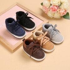 Baby Infant Classic Canvas Baby Shoes Boy Girl Soft Sole Size 1  3 0-18 Months 