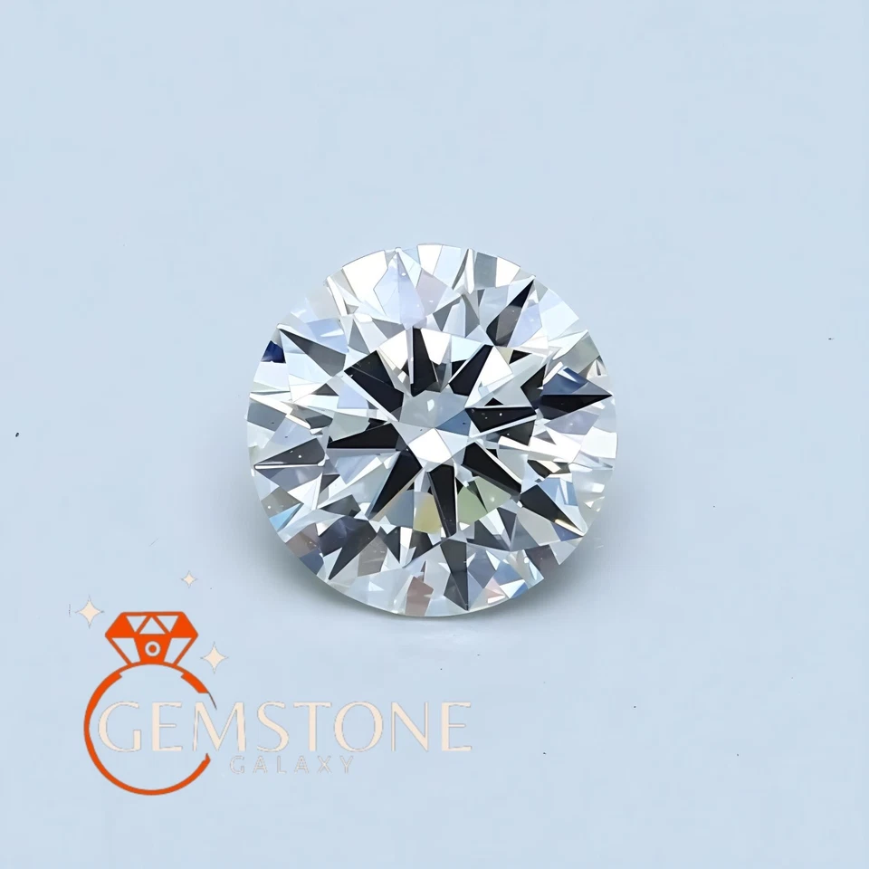Natural 4 Ct Certified Lab Grown VVS1 D Color Diamond Round Cut Loose Gemstone - Image 2 of 4