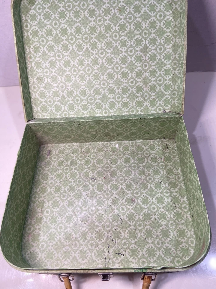 Storage/Purse Heavy Cardboard Bamboo Handle 4x9x11" - Image 3 of 3