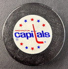 Vtg Washington Capitals Official Team Logo Puck Nhl Collector Hockey Trench Mfg!