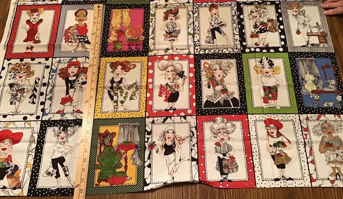 ロラライハリス♥️ルビルビ Loralie Designs Sewing Ladies Fabric Sew Fabulous Lady Scenes