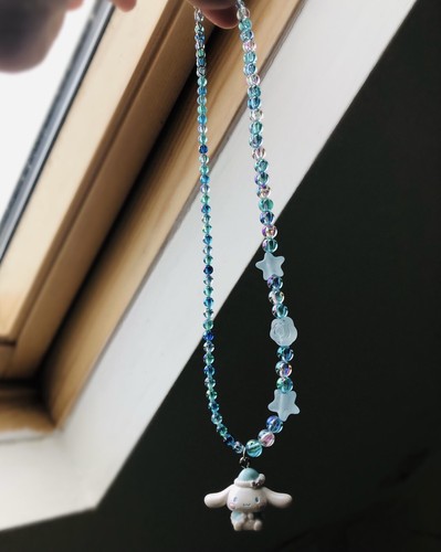 Snow Cinnamoroll Pearl Beaded Necklace 
