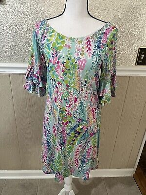 Lilly Pulitzer Lula Stretch Dress Catch the Wave Size M Sold Out Rare Print  | eBay