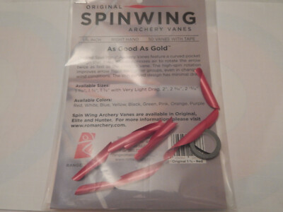Spin Wing 1 3/4   44mm  Beutel mit 50 Stück und Klebebändern Federn für Pfeile 