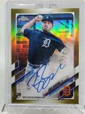 2021 TOPPS CHROME BEAU BURROWS RC AUTO GOLD REFRACTOR 36/50 RA-BB