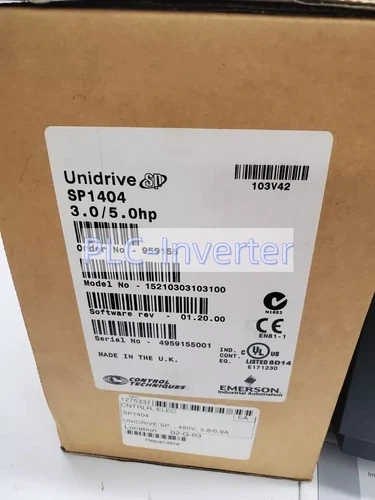 Brand New CONTROL TECHNIQUES EMERSON SP1404 Unidrive#L+F - Picture 1 of 2