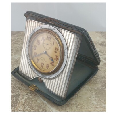 WW1 8-Day Luminous Officers Mappin Webb of Nice Silver Travel