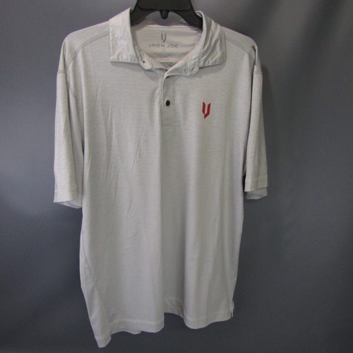 Iron joc Silver Ion Technology Performance Polo Shirt Mens Size L Athletic Large