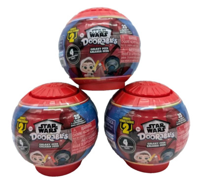 Lot of 3 Star Wars Doorables Galaxy Peek Series 2 Mystery Blind Surprise Figures