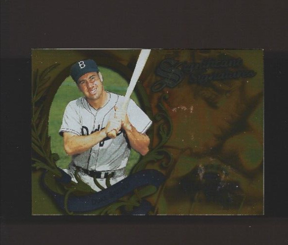 1997 Duke Snider Donruss Significant Signatures Auto HOF Dodgers 421/2000