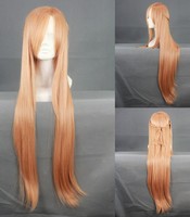 Long Wig Chestnut , Cosplay Sword Art Online Asuna Long Wig Chestnut , Cosplay Sword Art Online Asuna