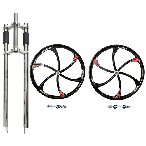 26'' Bike Mag Wheel set 100*135mm Magnesium rim/& 26" Bicycle Fork Disc Brake - Picture 94 of 105