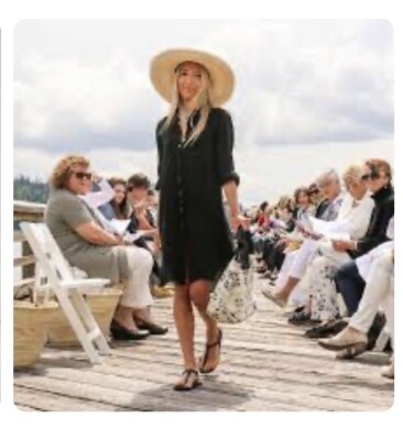 striped long sleeve dress Serena Athletic Dress