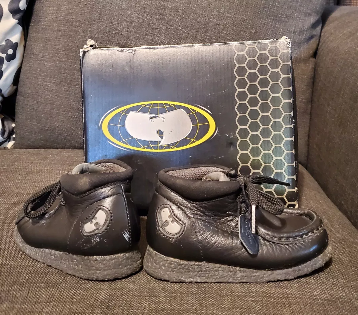 Wu Wear Wu Tang Black Wallabee Shoes Toddler Size 5 Wu Tang Vintage 90's  Rare