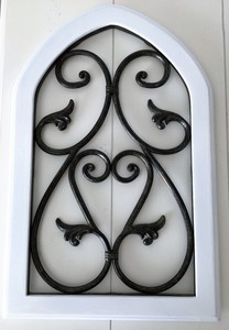 Architectural Tuscan~ Metal & Wood Pediment Wall Decor ...