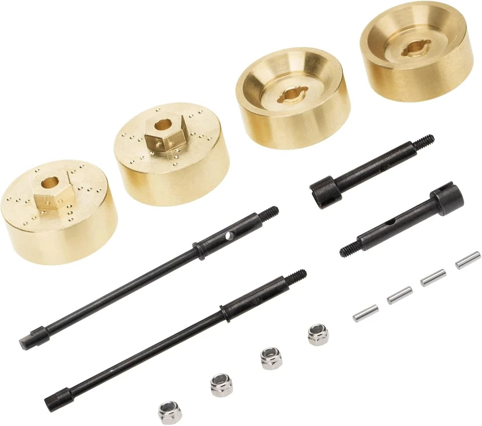 1/24 Axial SCX24 90081 AXI00002 6mm Widen Wheel Axles & Brass Weights Set - Image 3 of 4
