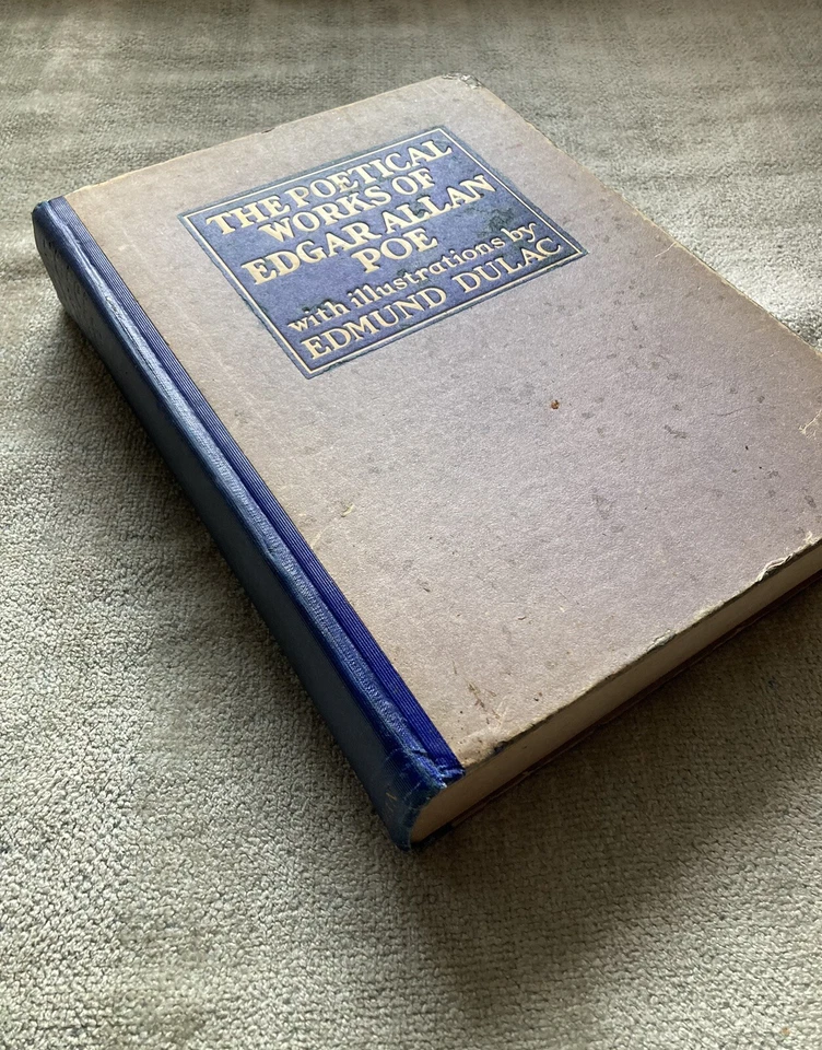 Edgar Allan Poe, Poetical Works, Illus., Edmund Dulac, Fair Cond. Foto 2 de 4