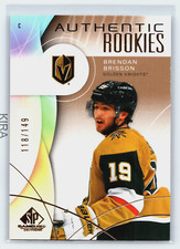 2024-25 UD SP Game Used - Brendan Brisson #259 - Gold /149 Rookie