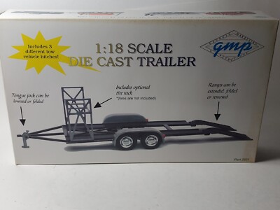 GMP Race Car Hauler Trailer Tire Rack 1:18 Scale Diecast Mechanic