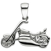 AnhäNger Motorrad Aus 925 Silber GläNzend Rhodiniert Halsschmuck Kinder