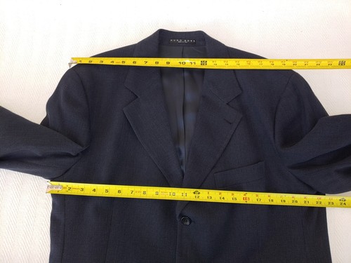 HUGO BOSS EINSTEIN Made in Italy,Grey Linen/Wool/Nylon, 3Btn Men's Blazer, US44L - Picture 3 of 9