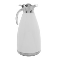 2.0l White Stainless Steel Double Wall Vacuum Insulated Thermal Carafe / Hot ... on sale 2.0l White Stainless Steel Double Wall Vacuum Insulated Thermal Carafe / Hot ... on sale