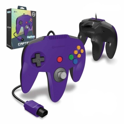 N64 - HYPERKIN CAPTAIN PREMIUM CONTROLLER FOR N64 FUNTOON RIVAL PURPLE