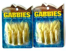 2 PACKS Dave Workman Jr Gabbies Rigged Life-Like Crawfish 3/8oz Glo 4 Count