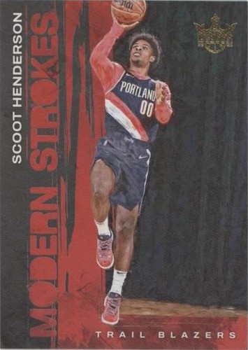 Scoot Henderson 2023-24 Panini Court Kings RC PSA 10 #75 Trail 