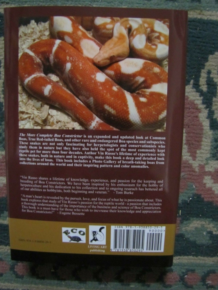 More Complete Boa Constrictor by Vincent Russo (2019, Hardcover