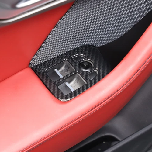 Cubierta de embellecedor de consola de tablero interior de fibra de carbono ABS para Jaguar F-TYPE 2013-2024 - Imagen 8 de 44