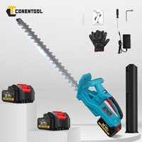 2 Batteries 52cm Cordless Hedge Trimmer Electric Garden Cutter Cutting Blade New
