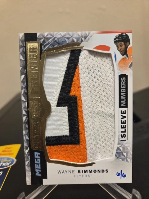 Wayne Simmonds 15/16 UD Premier Flyers Shoulder Mega Patch Number Logo 6 /6