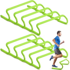10 Pcs Speed Agility Training Hurdles Detachable Durable Hurdle Agility Plyom...