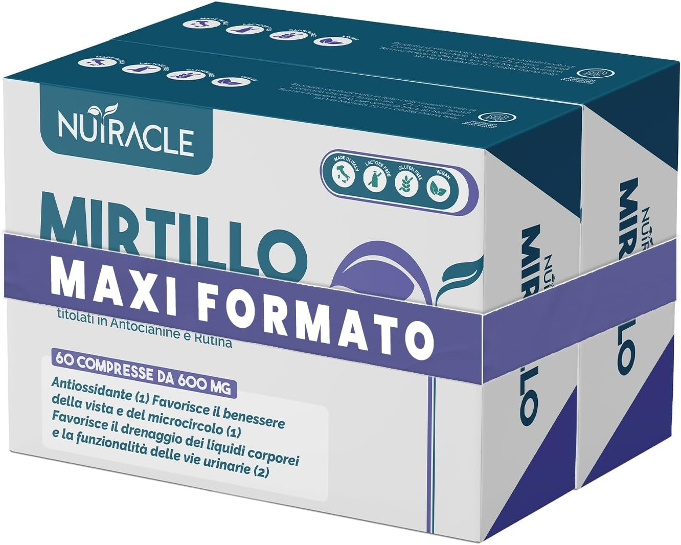Integratore Mirtillo Nero Nutracle 600mg | Microcircolo e Capillari