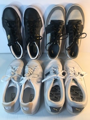 4 Pair Mens PUMA Classic Low Top Shoes 9.5,Breaker,Scout,Ralph Sampson Sneakers