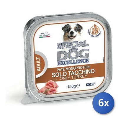 6x Monge Patè Für Hunde 6041 Special Dog Excellence Weiß