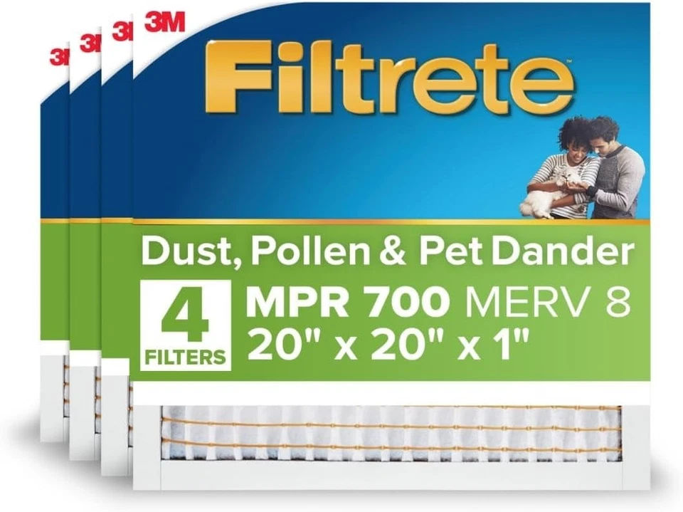 North America's Trusted 20x20x1 MPR 700 Air Filter - 4-Pack for Optimal Airflow - Image 3 of 4
