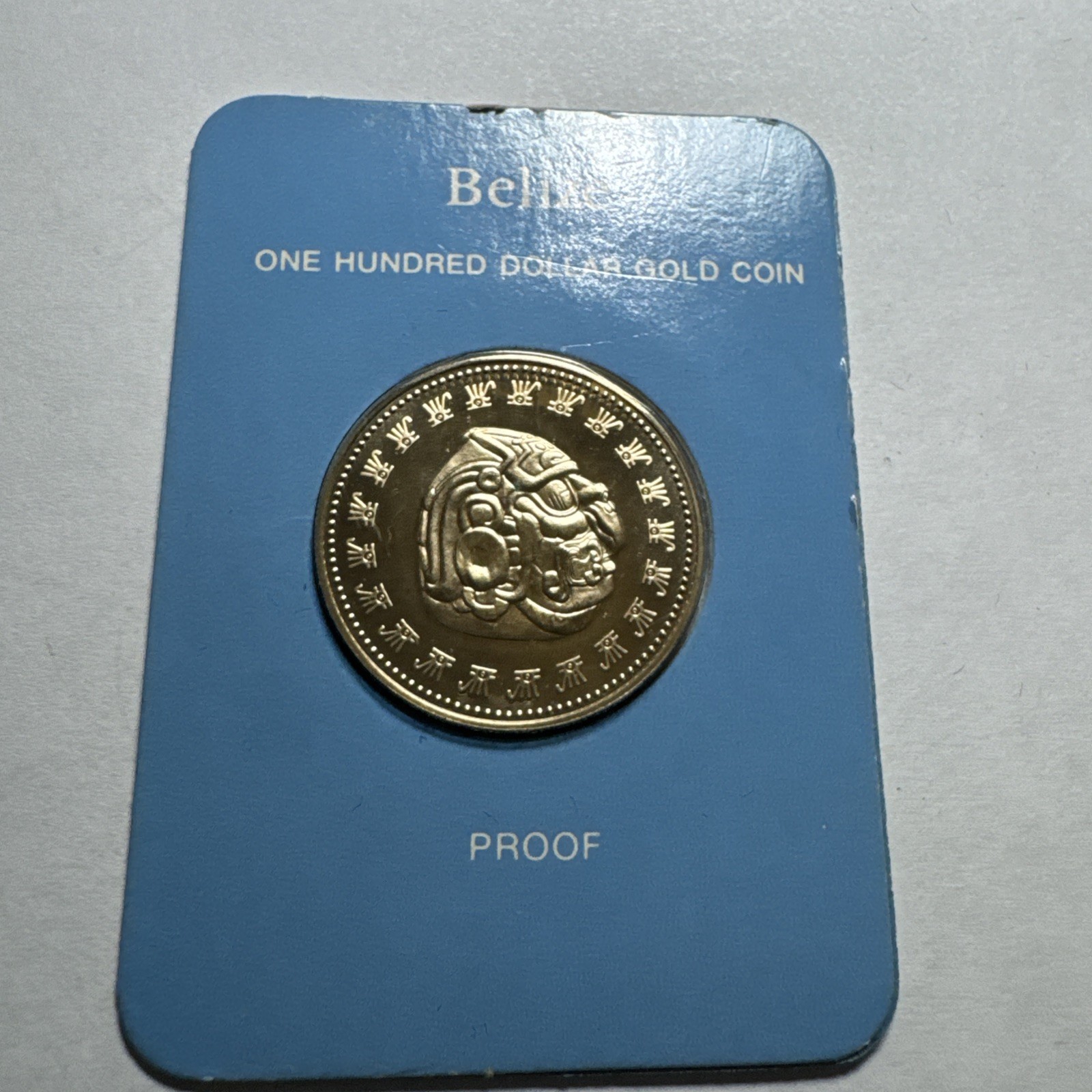 THE 1977 100 DOLLAR GOLD COIN OF BELIZE-GOLD
