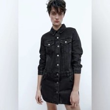 Zara The Zoe Black Jeans Dress Size XS