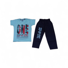 Boys 2 Piece Outfit T shirt  Pajama set sizes 1-2 2-3 3-4 Years Same Design