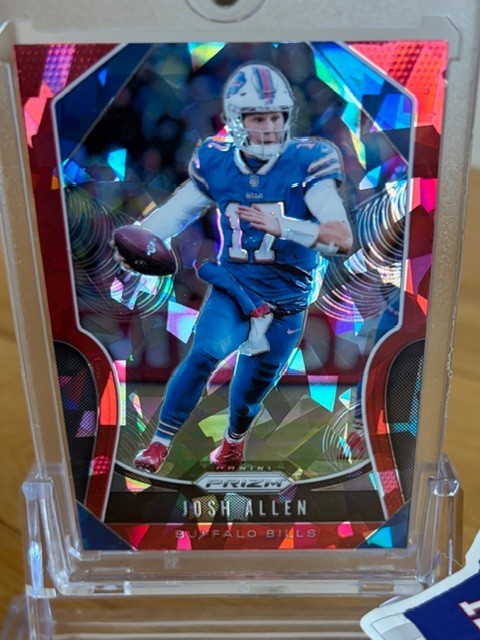 2019 Panini Prizm #3 Josh Allen Bills Cracked Ice Red
