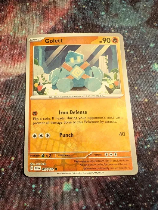 Pokémon TCG Reverse Holo Golett 87/162