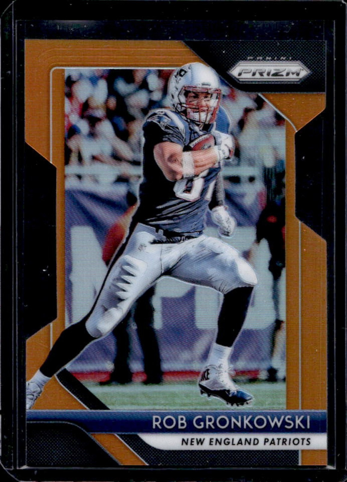 2018 Prizm Rob Gronkowski Orange Die Cut #76/249 Patriots