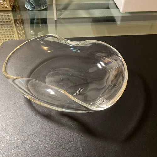 VINTAGE TIFFANY & CO. Elsa Peretti Double Thumbprint Bowl Signed 10”x8”