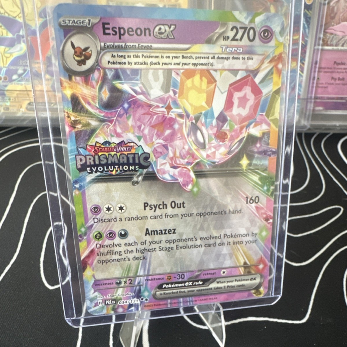 Espeon ex エーフィex 英語版 プロモ Pokémon Espeon ex Prismatic Evolutions Promo Holo 034/131 270 HP