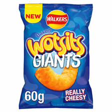 Full Box of 18 Baked Wotsits Giants Really Cheesy Crisps 18 x 60g £1.35 PM