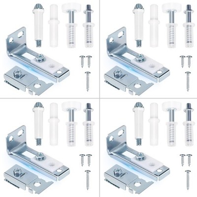 4-Pack Bifold Door Hardware Repair Kit, Closet, Folding, Replacement, Tools