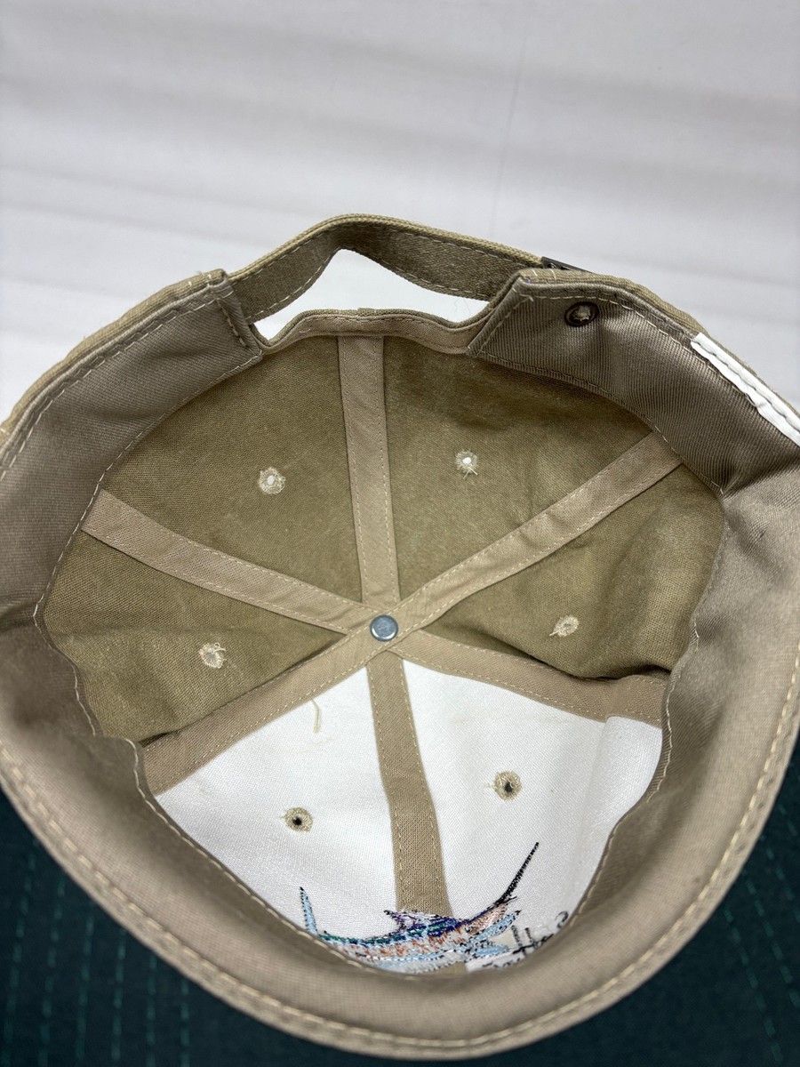 Guy Harvey Marlin Fishing Hat Sage Green Embroidered Strapback