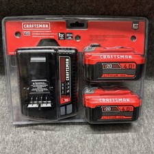 OEM Craftsman CMCB204-2CK 20V MAX 4.0 Ah Lithium-Ion 2 Batteries  Charger Kit